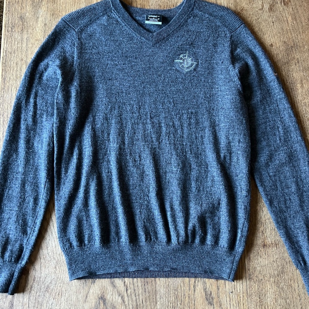 Nike Charcoal V-Neck Golf Sweater